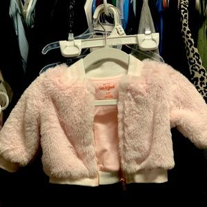Cat and Jack fluffy pink jacket